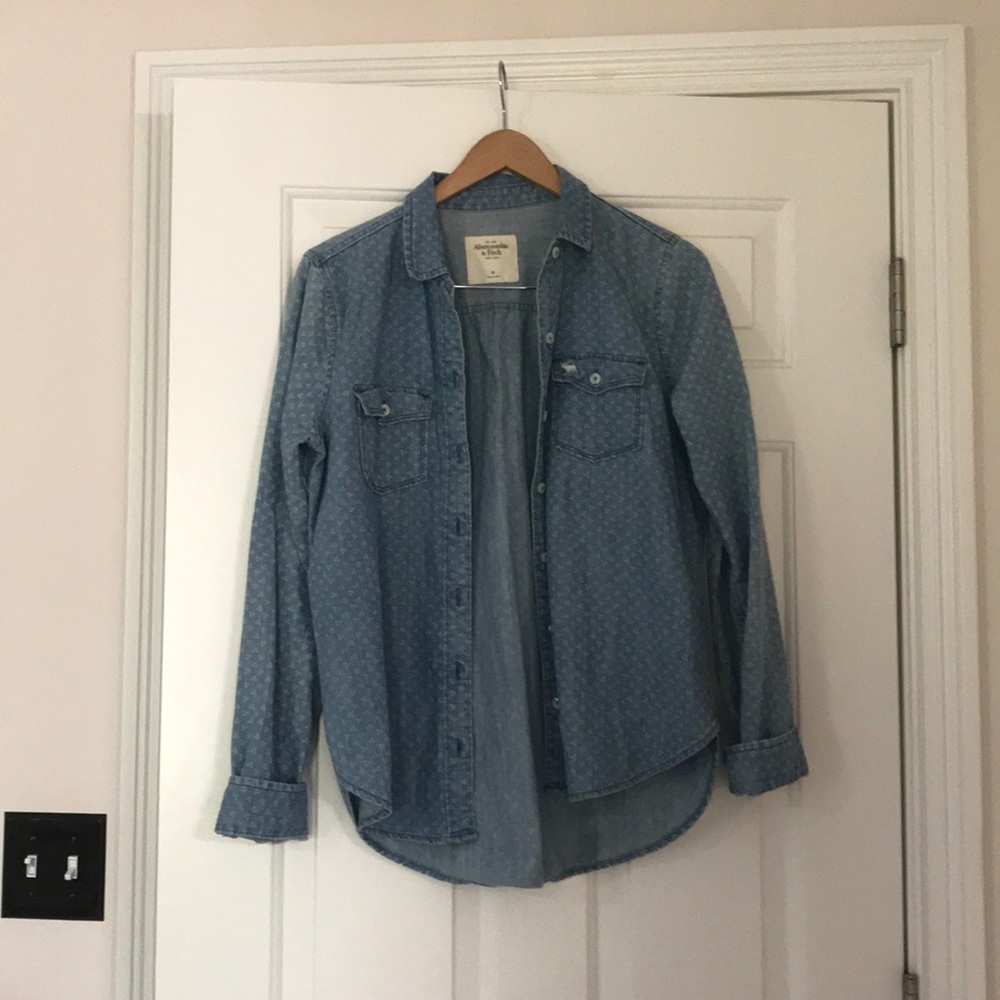 long sleeve jean shirt